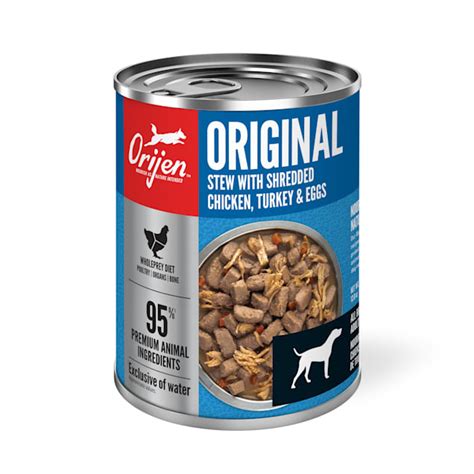 ORIJEN Grain-Free Real Meat Shreds Original Stew Premium Wet Dog Food ...