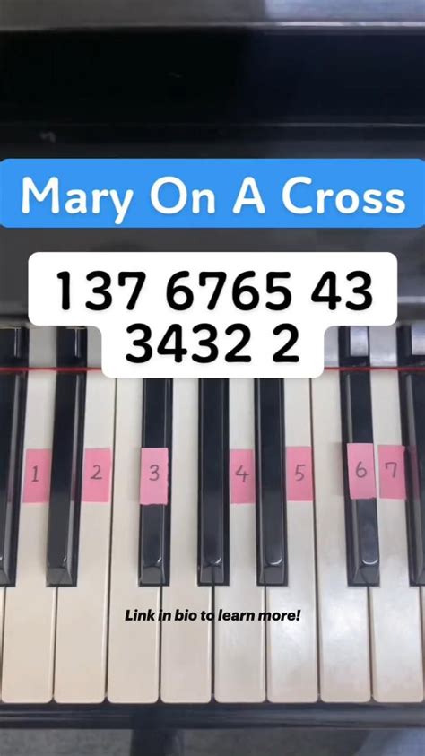 How To Play "Mary On A Cross" On Piano (Easy Steps) | Klavier lernen, Noten klavier, Klavier