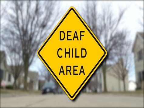 Deaf Child Area Sign - Deaf Child Sign Stock Photo Download Image Now Istock, How street signs ...