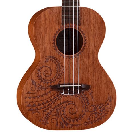 DISC Luna Tattoo Tenor Ukulele, Mahogany na Gear4Music.com