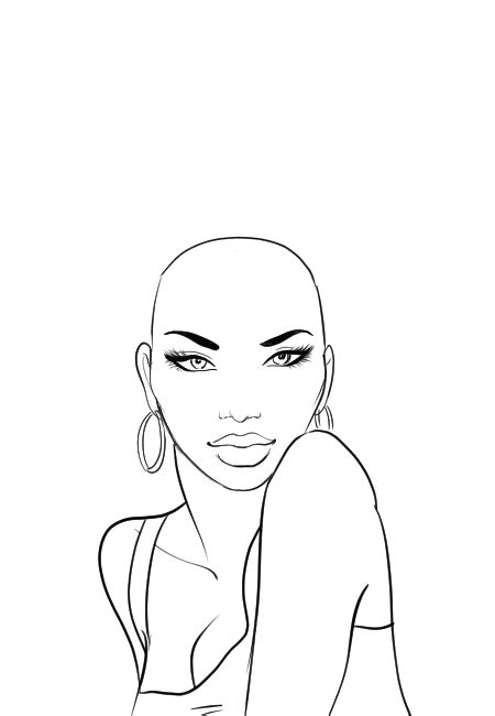 How-to-draw-afro-hair-in-fashion-design-sketches-step-1 – I Draw Fashion