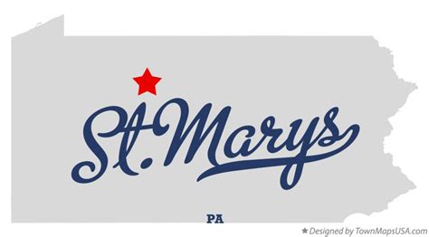 Map of St.Marys, PA, Pennsylvania