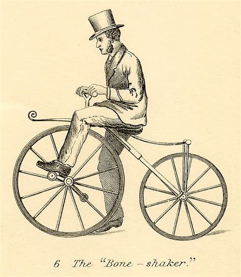 Vintage Clip Art - Man on Early Bicycle - Steampunk - The Graphics Fairy