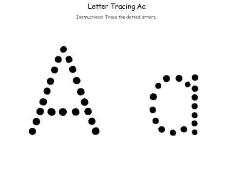 Tracing Alphabet A – Letter Worksheets