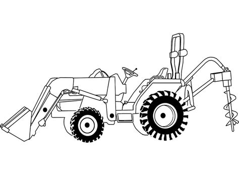 Mewarnai Traktor