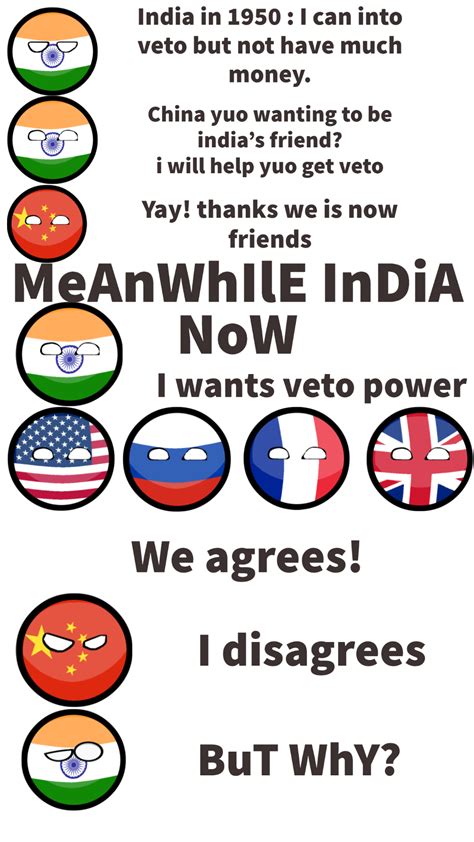 India wants veto : r/DrewDurnil