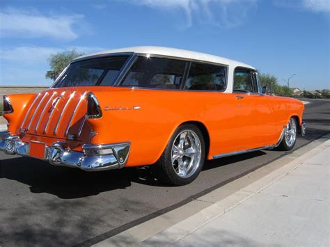 1955 CHEVROLET NOMAD CUSTOM STATION WAGON- Barrett-Jackson Auction Company | Chevy nomad ...