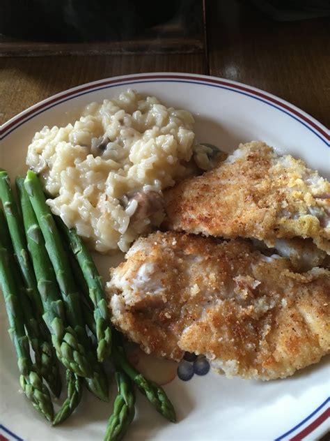 Dinner's Ready: Dover Sole, Rissoto with Mushrooms and Asparagus