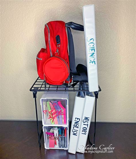 School Locker Organization ~ Nadine Carlier