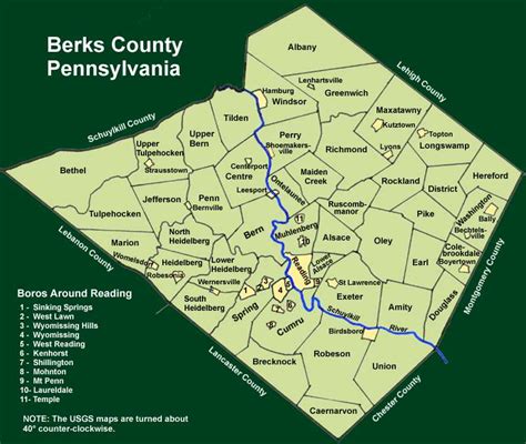 Berks County Township Map - Zoning Map