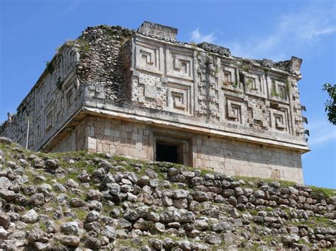 Ruins of the city of Uxmal - a monument of Mayan culture in Mexico