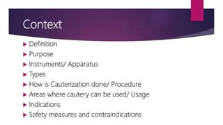 Cauterization | PPT