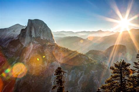 Sunrise on Glacier Point, Yosemite National Park, California Stock ...