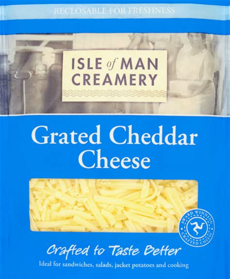 Isle Of Man Creamery Grated Mild Cheddar 200g - YourIrishShop