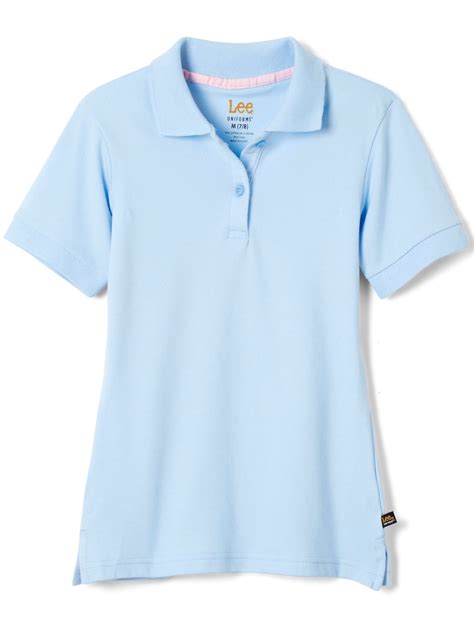 Lee Uniforms - Lee Uniforms Girls School Uniform Short Sleeve Stretch ...