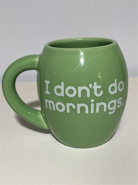 Oscar the Grouch "I don't do mornings." 16 oz. Coffee Mug | eBay