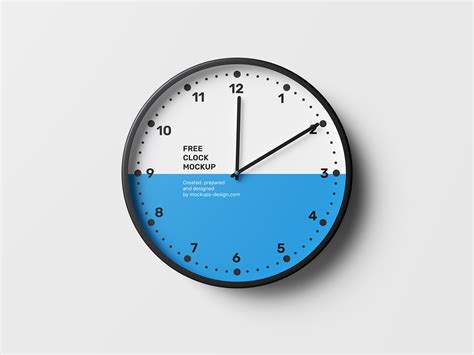 Free clock mockup - Instant Download