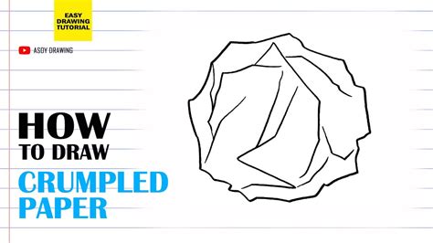 How To Draw A Crumpled Piece Of Paper