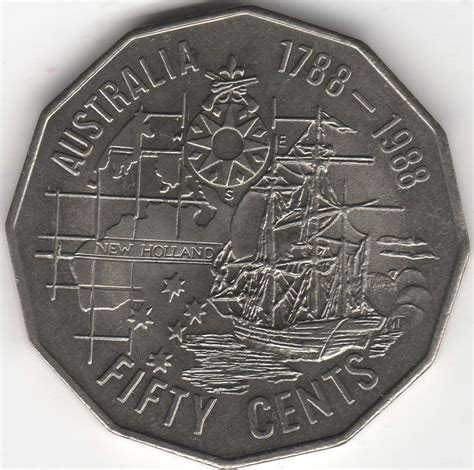 1988 Australia 50 Cents | World Coins | Pennies2Pounds | Rare coins worth money, Rare british ...