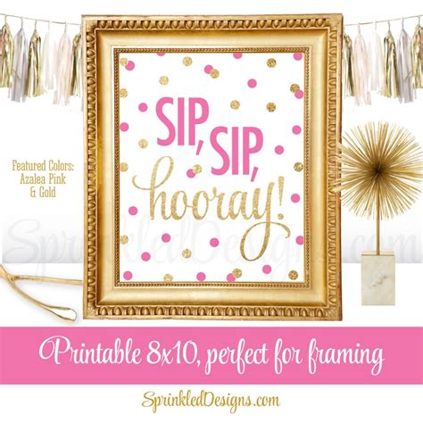 Sip Sip Hooray Bachelorette Party Bridal Shower Party | Etsy