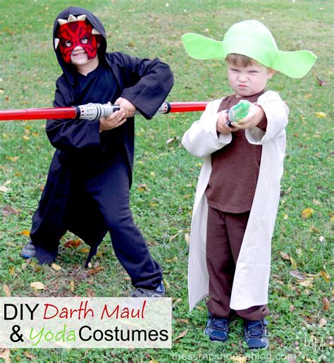 DIY Darth Maul & Yoda Costumes - The Scrap Shoppe