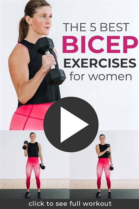 5 Best Bicep Exercises (Bicep Workout Video) | Nourish Move Love | Biceps workout, Bicep workout ...