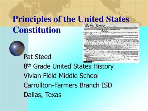 PPT - Principles of the United States Constitution PowerPoint Presentation - ID:2996118