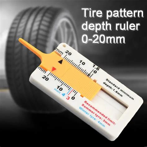 1pcs Tyre Tread Depth Gauge Depth Gauge Car Tyre Tread Plastic Thick 0 20mm Wheel Measure Metric ...