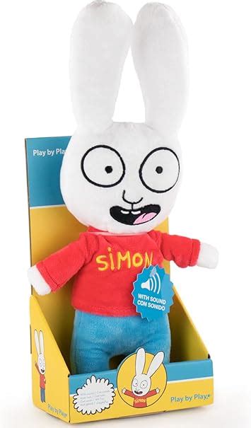 Play by Play Simon - Simon and Gaspard Rabbit Plush with Spanish Sound ...