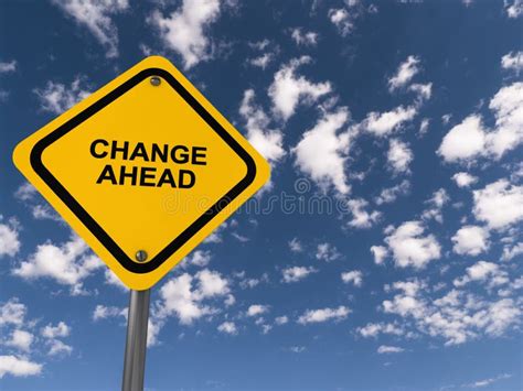 Change ahead traffic sign stock image. Image of choice - 239203157