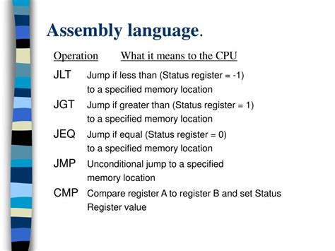 PPT - Assembly Language Programming PowerPoint Presentation, free ...