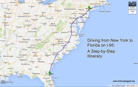 Driving From New York To Florida – A Step-By-Step Itinerary | Kids - Myrtle Beach Florida Map ...