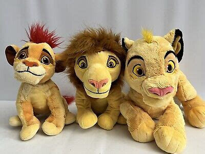 DISNEY THE LION King Soft Plush Kion, Mustafa & Simba joblot Toy Teddy ...