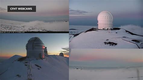 VIDEO: Webcams Capture Snow On Hawaii Summit