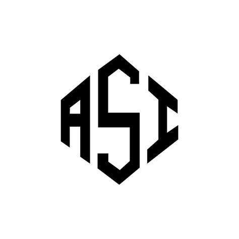 ASI letter logo design with polygon shape. ASI polygon and cube shape ...