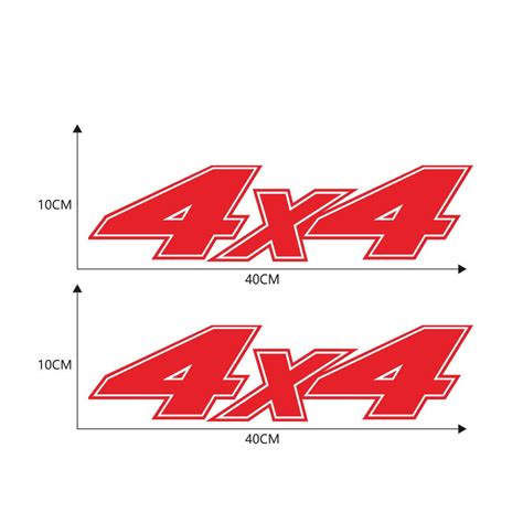 4X4 Funny Stickers Car Bumper Window Door Side Decal Car Pickup ...