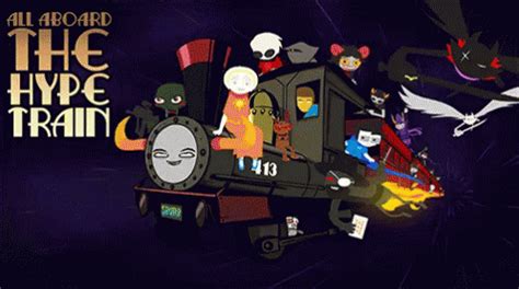 All Aboard The Hype Train GIF - Hype Train Cartoon - Discover & Share GIFs