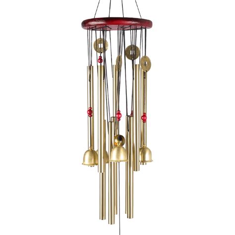 33" Wind Chimes Large Tone Resonant Bell 10 Tubes Chapel Church Garden ...