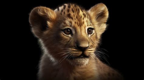 Cub Lion In Black Is Looking Outward Backgrounds | JPG Free Download ...