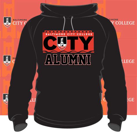 Baltimore City College. | 90s ALUMNI Black unisex HOODIE – collegiateluxe