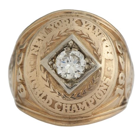 Lot Detail - 1949 New York Yankees World Series Champions Players Ring