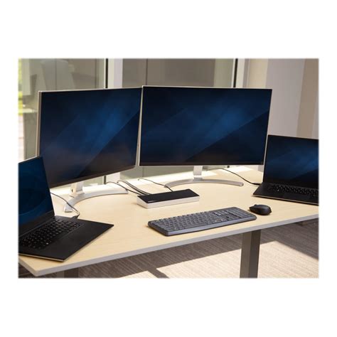 StarTech.com Dual Monitor KVM Docking Station - for Two Laptops - 4K - File Transfer - Universal ...