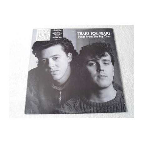 Tears For Fears - Songs From The Big Chair LP Vinyl Record For Sale