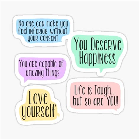 Positive Affirmations Stickers | Redbubble