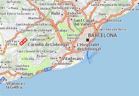 MICHELIN Cornellà de Llobregat map - ViaMichelin