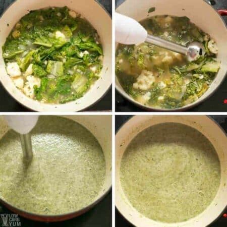 Easy Romaine Lettuce Soup Recipe - Dairy Free - Low Carb Yum