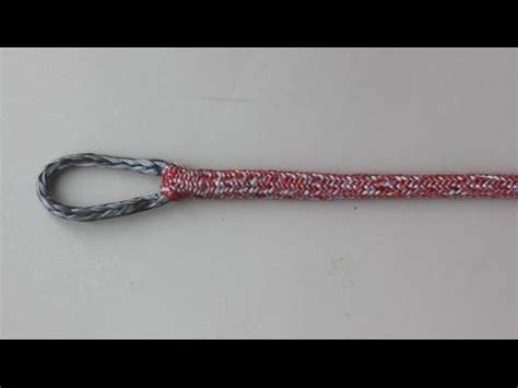 Eye splice in double braided Dyneema rope (without using the cover ...