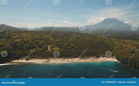 Aerial View Beautiful Beach. Bali,Indonesia. Stock Image - Image of beach, landscape: 109583387