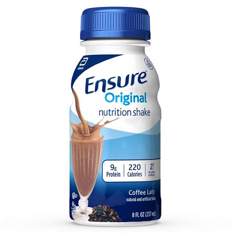 Ensure® Original Coffee Latte Oral Supplement, 8 oz. Bottle