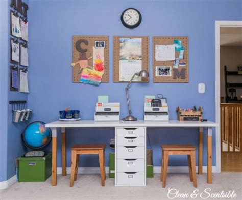 Homework Station Ideas - Clean and Scentsible